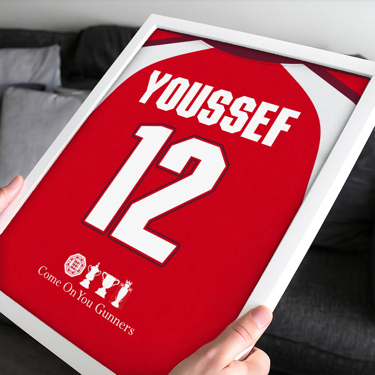 Customized Arsenal 26/27 Home Kit Framed Poster