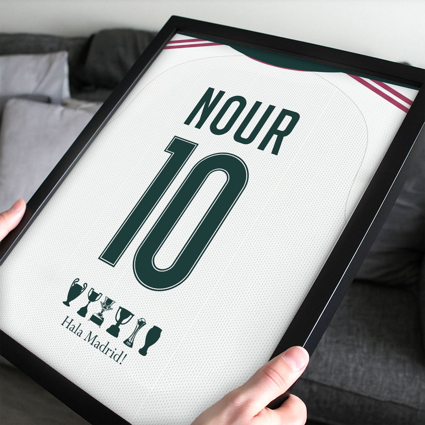 Customized Real Madrid 26/27 Home Kit Framed Poster