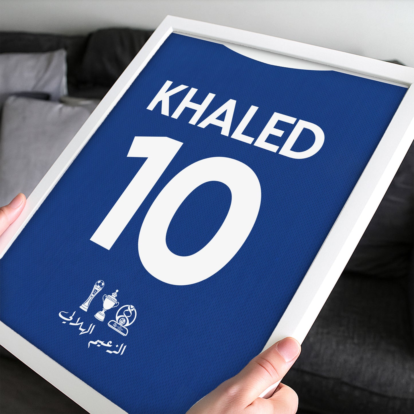 Customized El Hilal Saudi 26/27 Home Kit Framed Poster