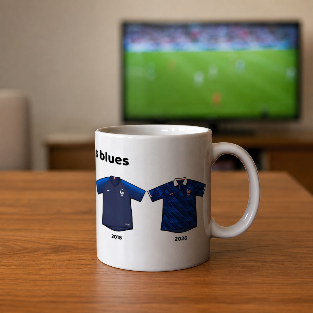 France World Cup History Kits MUG