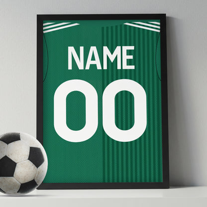 Customized ZED FC 26/27 Home Kit Framed Poster