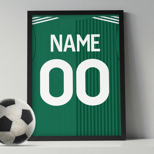 Customized ZED FC 26/27 Home Kit Framed Poster