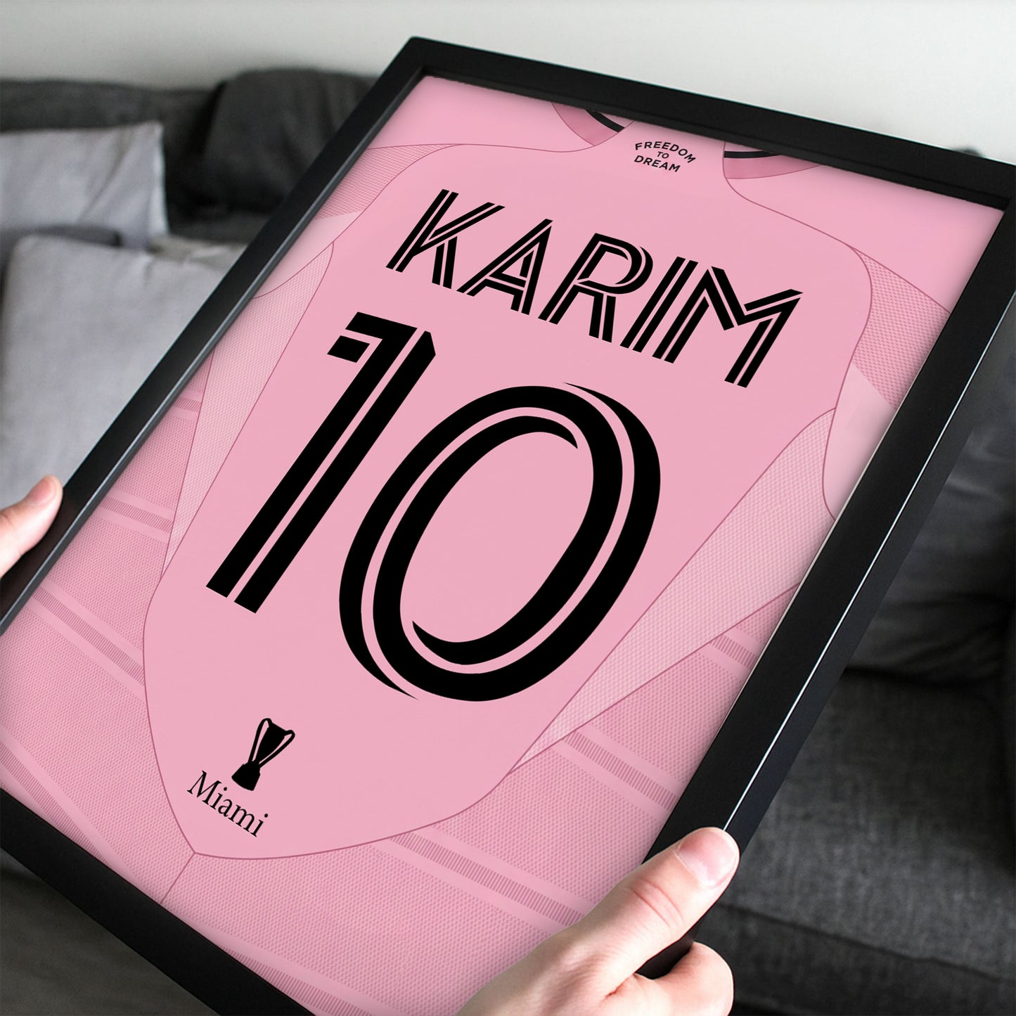 Customized Inter Miami 26/27 Home Kit Framed Poster