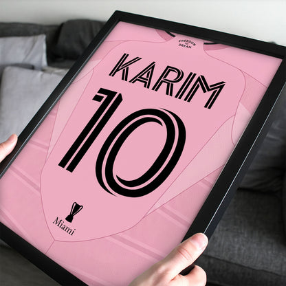 Customized Inter Miami 26/27 Home Kit Framed Poster