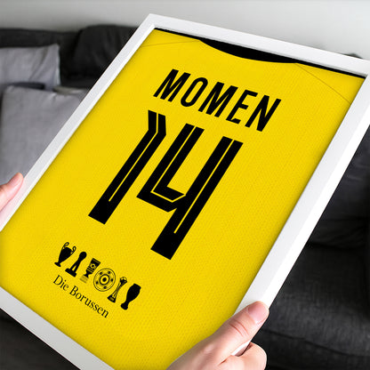 Customized Broussia Dortmund 26/27 Home Kit Framed Poster