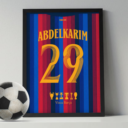 Hamza Abdelkarim Barcelona Poster Kit