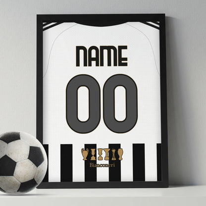 Customized Juventus 26/27 Home Kit Framed Poster