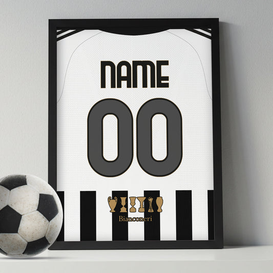 Customized Juventus 26/27 Home Kit Framed Poster