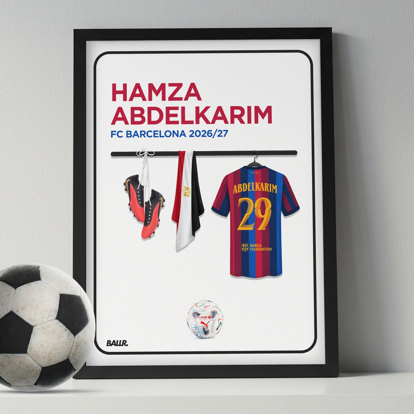 Hamza Abdelkarim Barcrelona Locker Room