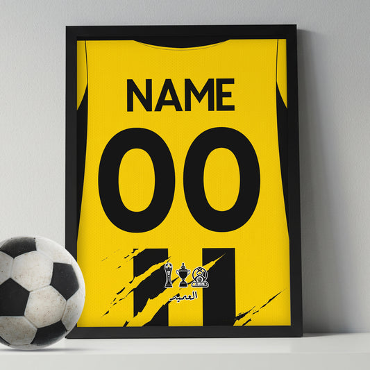 Customized El-Etihad Saudi 26/27 Home Kit Framed Poster