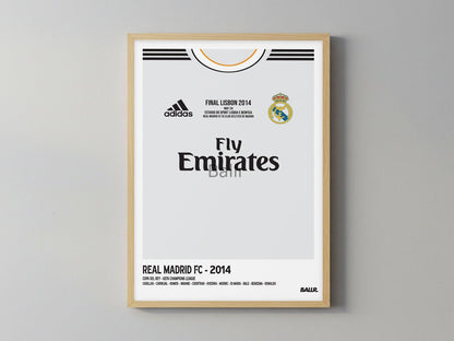 La Decima Night UCL 13/14 Front Kit ( Framed Poster )