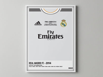 La Decima Night UCL 13/14 Front Kit ( Framed Poster )