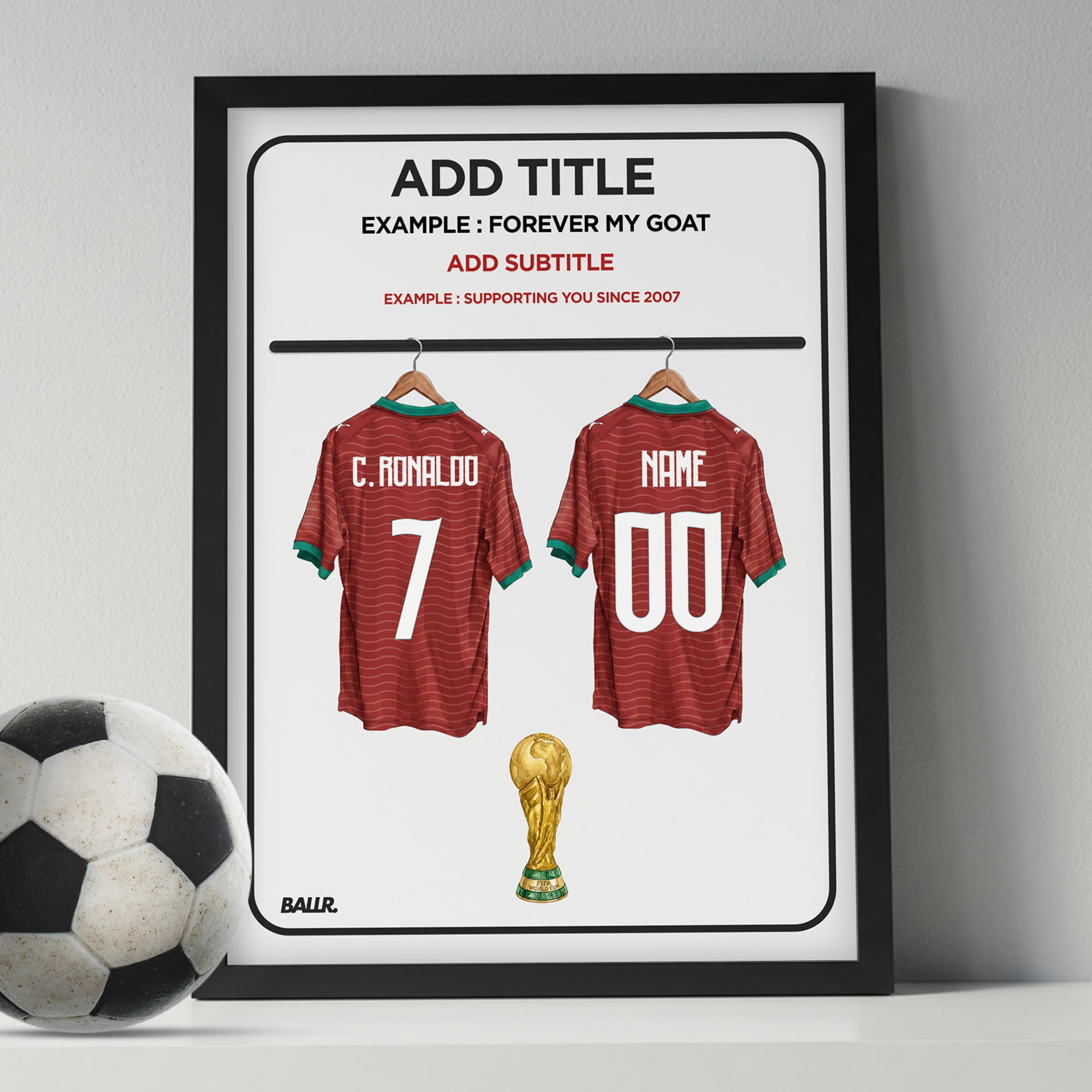 You & Ronaldo Customized Portugal Locker Room Kit