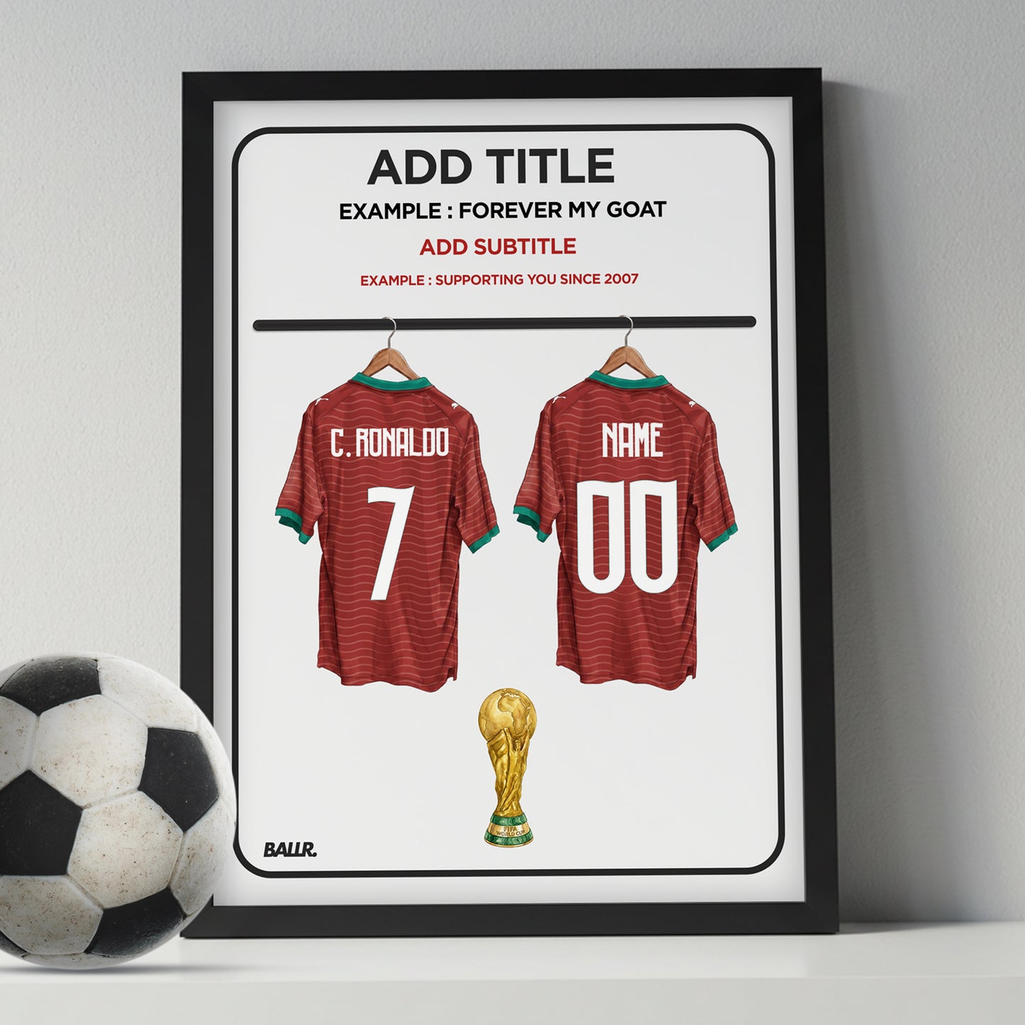 You & Ronaldo Customized Portugal Locker Room Kit