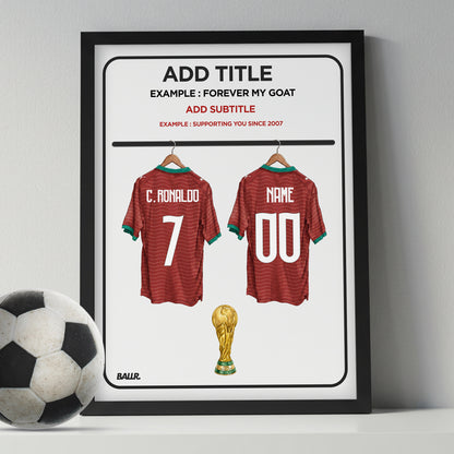 You & Ronaldo Customized Portugal Locker Room Kit