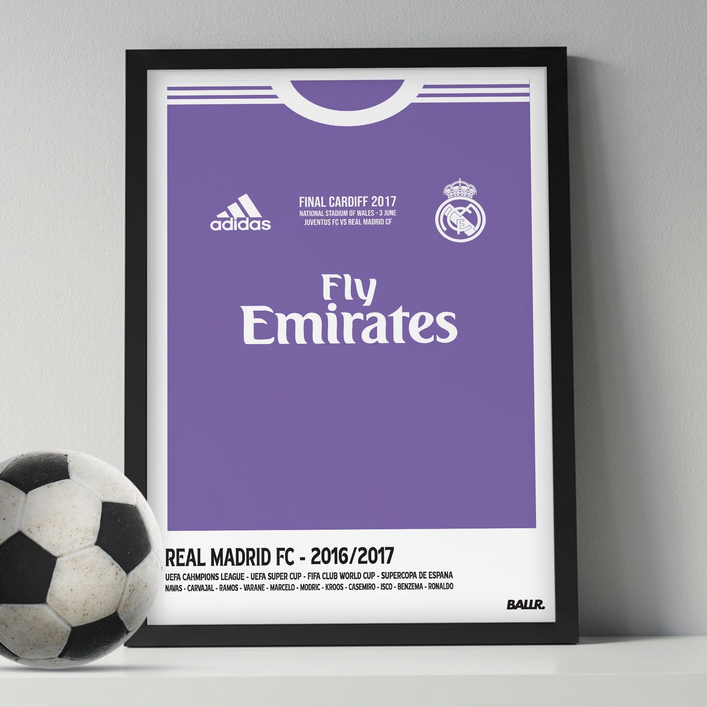 Real Madrid 16/17 UCL Final Front Kit