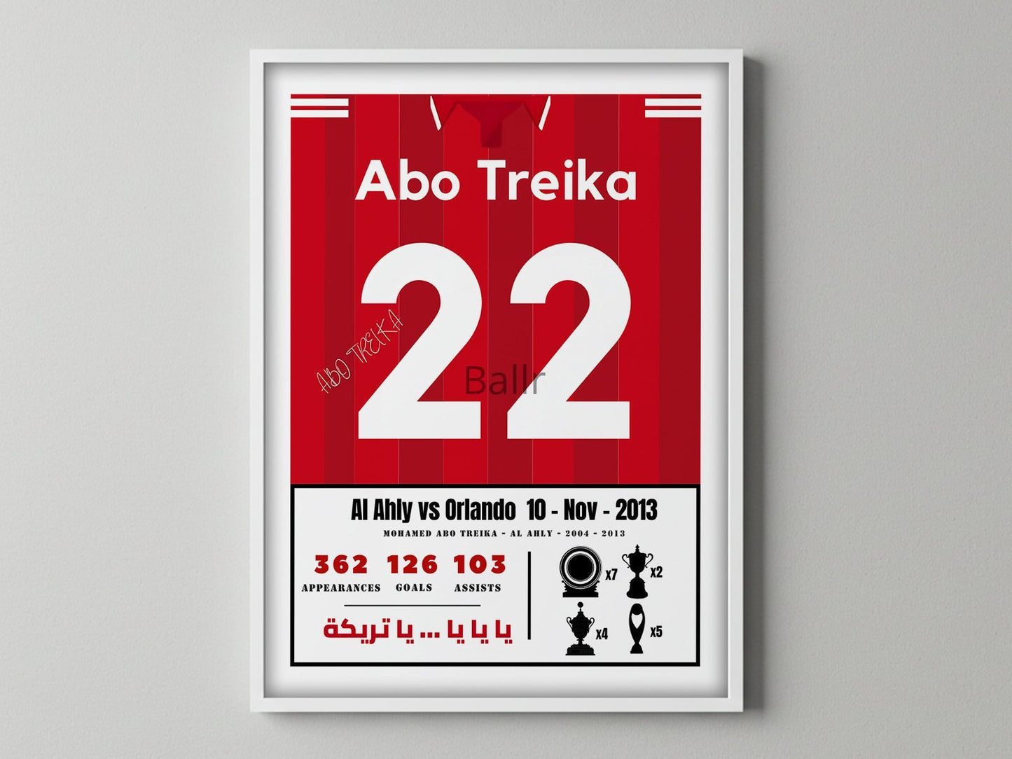 Abo Treika Last Match Kit With Al Ahly