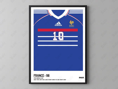 Zizou's Iconic France Kit WC1998