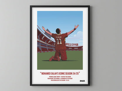 Mo Salah Iconic Seasons with Liverpool 24/25 Illustration ver.