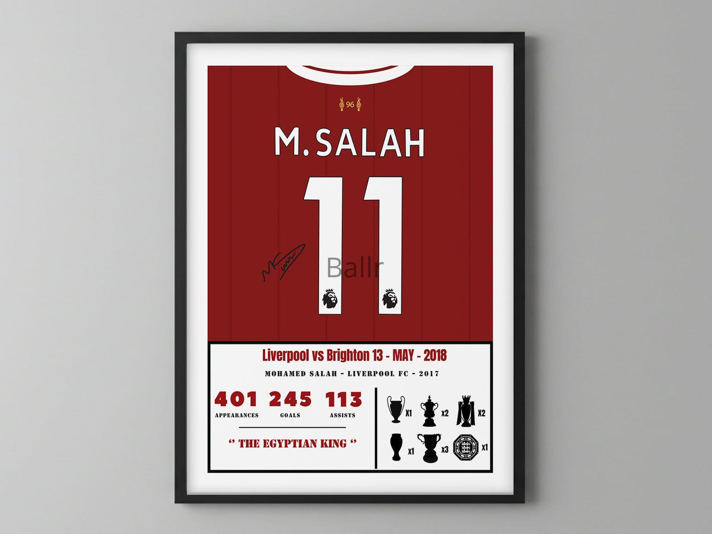 Mohamed Salah's Iconic Season 17/18 Kit