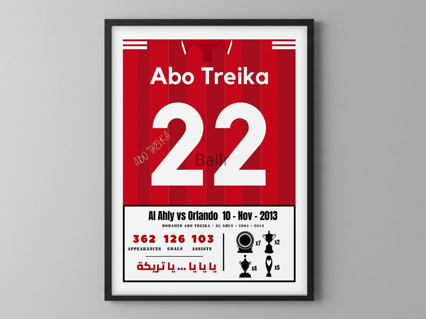 Abo Treika Last Match Kit With Al Ahly