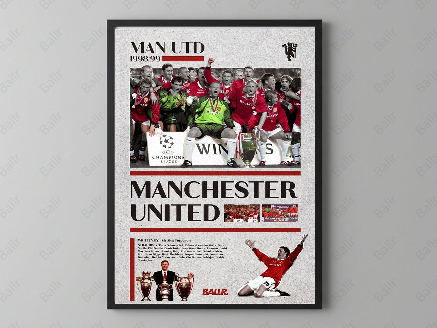 Manchester United 1998/1999 Iconic Treble Season