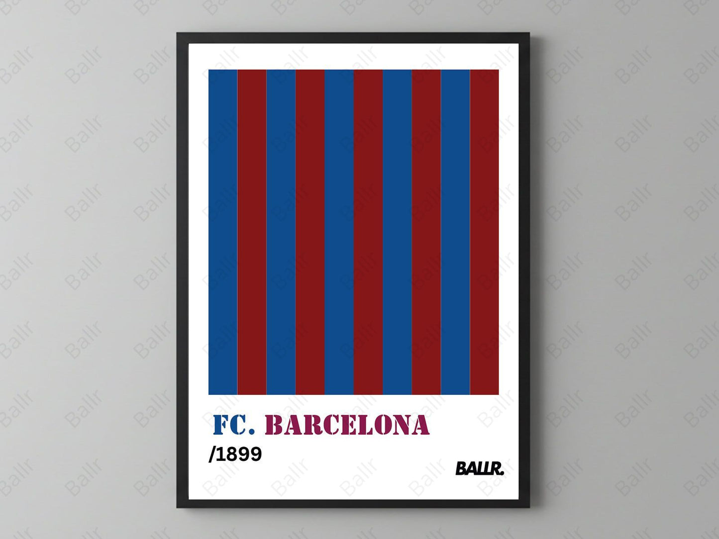 Barcelona Vintage Shirt Poster