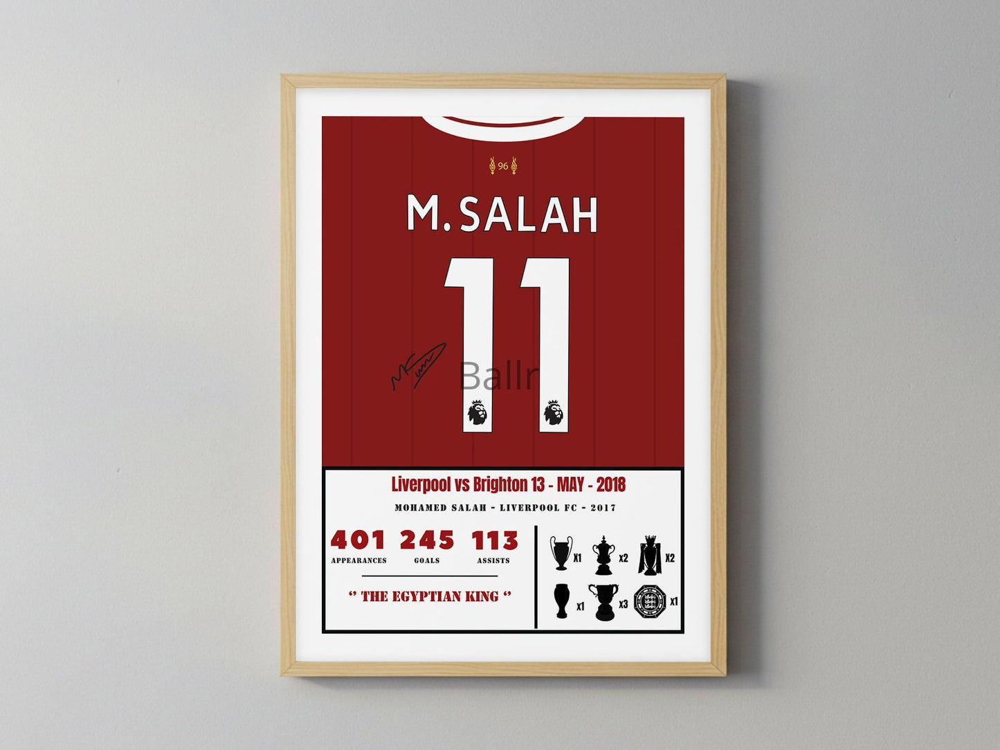 Mohamed Salah's Iconic Season 17/18 Kit