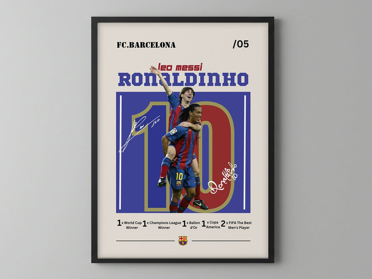 Ronaldinho x Messi 2005