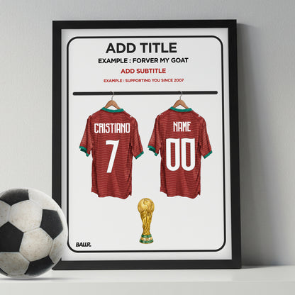 You & Ronaldo Customized Portugal Locker Room Kit