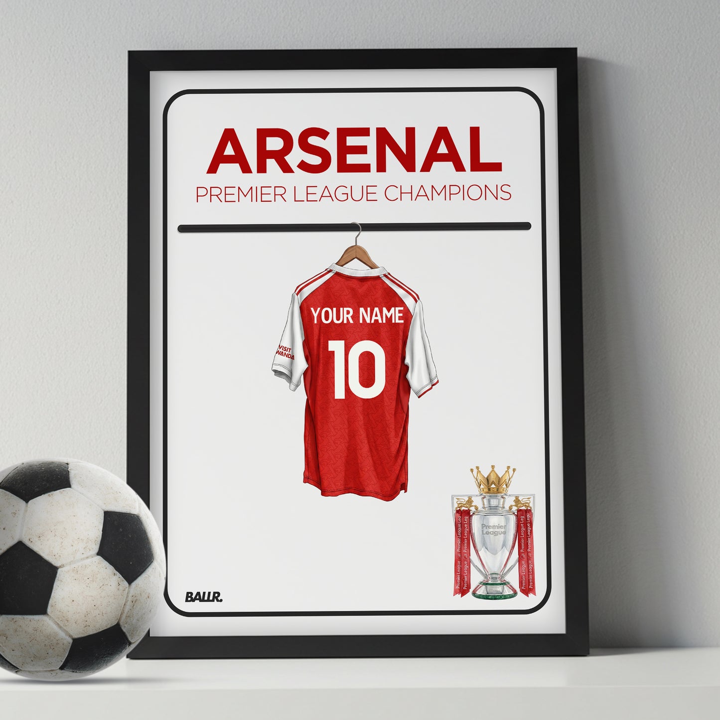 Personalised Arsenal 25/26 Champions Locker Room