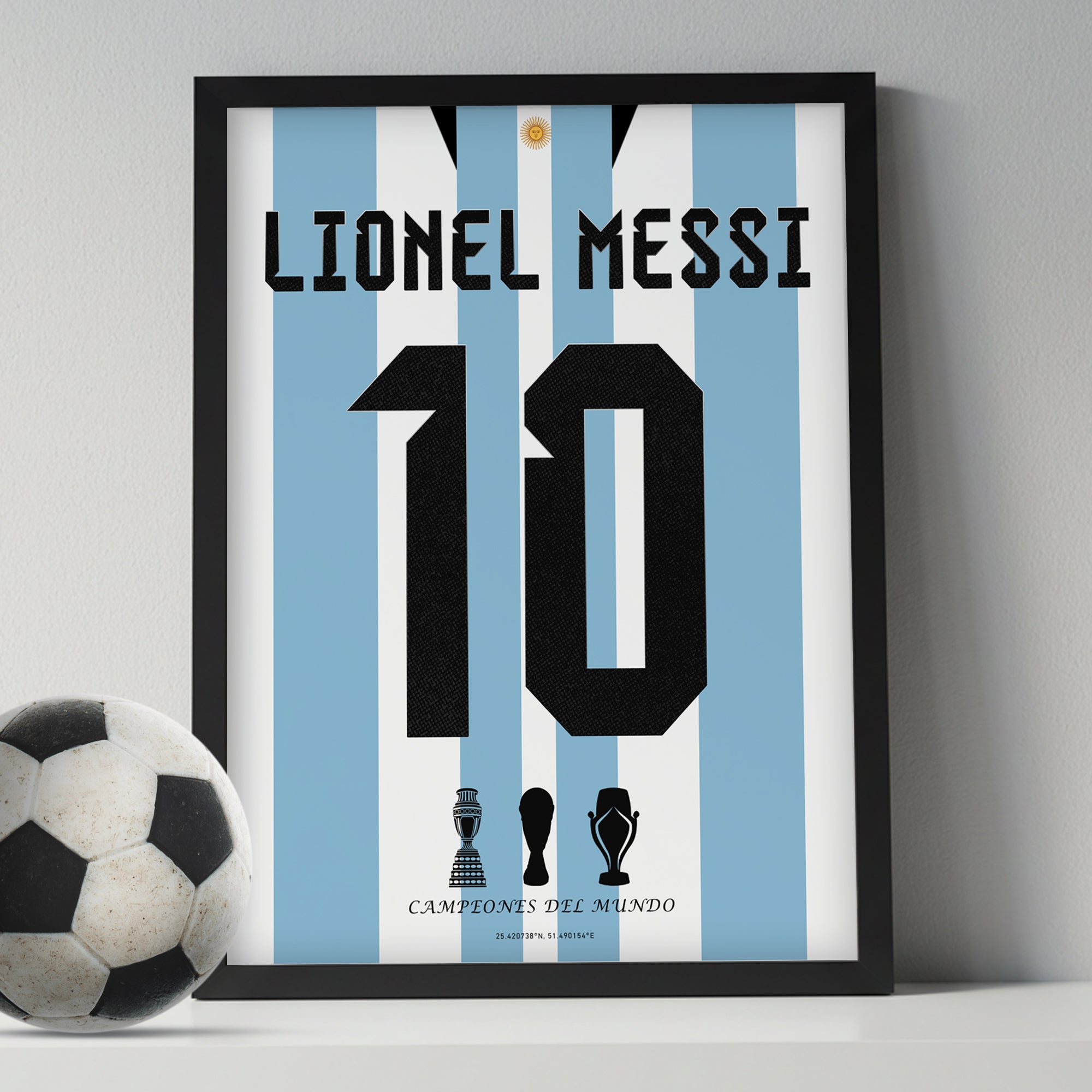 Messi Winning The World Cup 2022 Back Kit