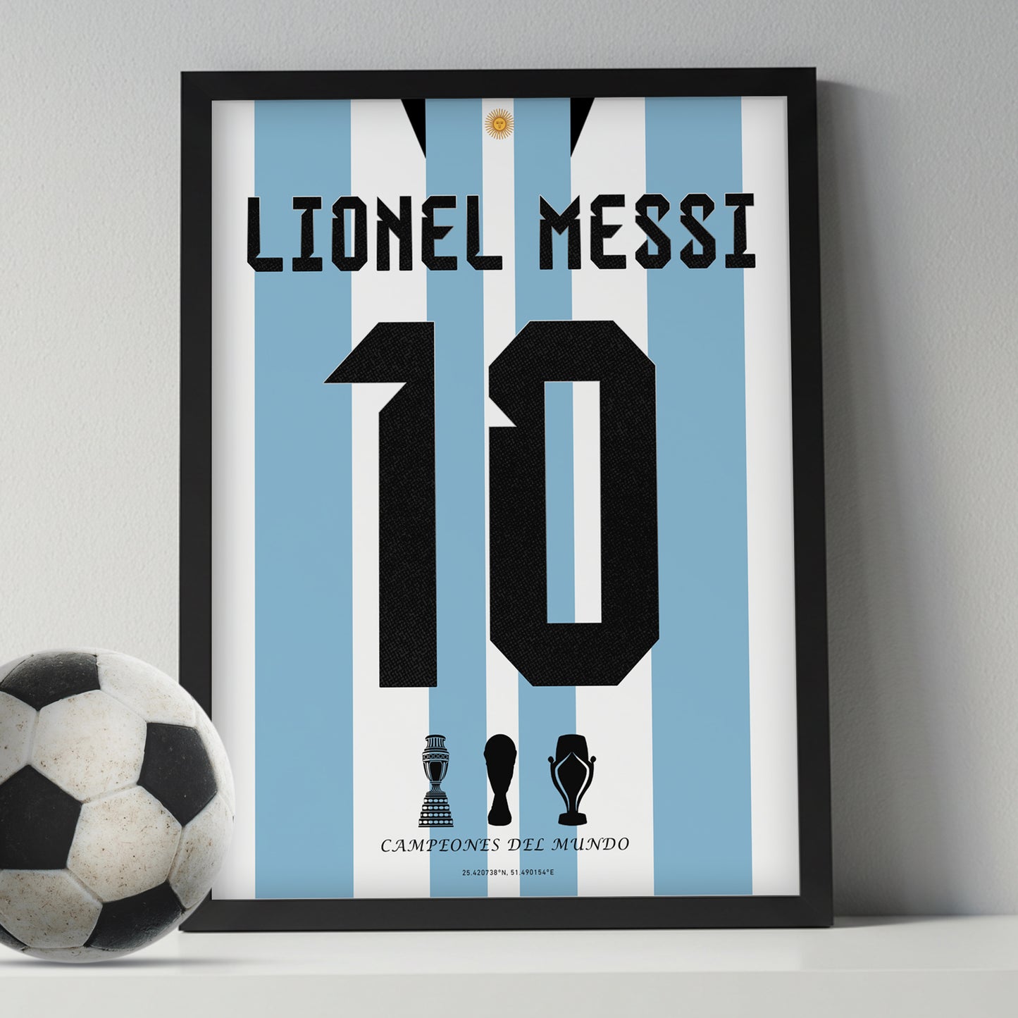 Messi Winning The World Cup 2022 Back Kit
