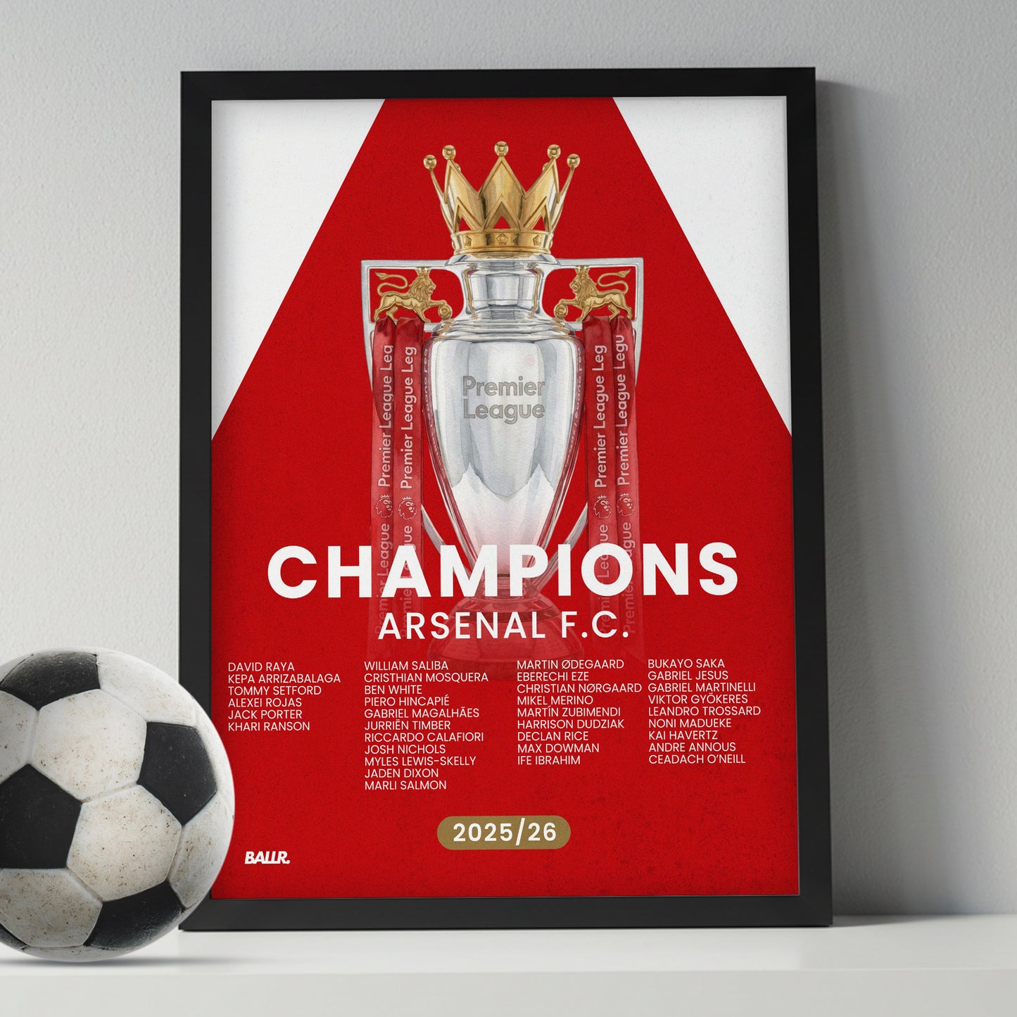 Arsenal Premier League Champions 25/26