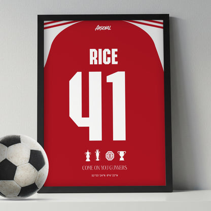 Declan Rice Arsenal Kit 25/26