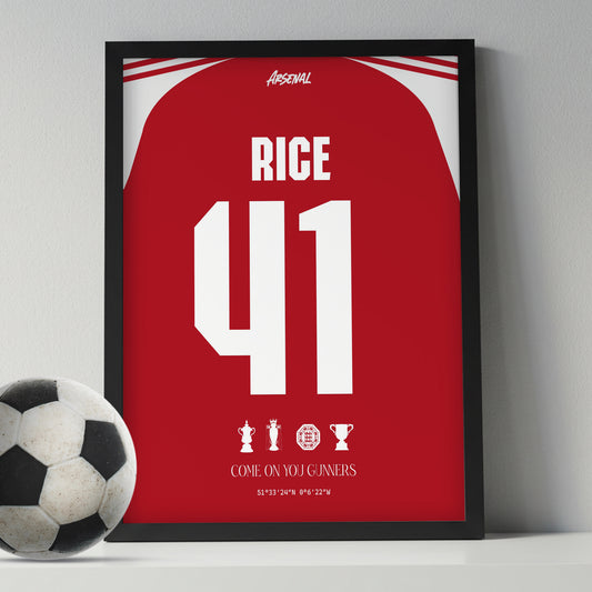 Declan Rice Arsenal Kit 25/26