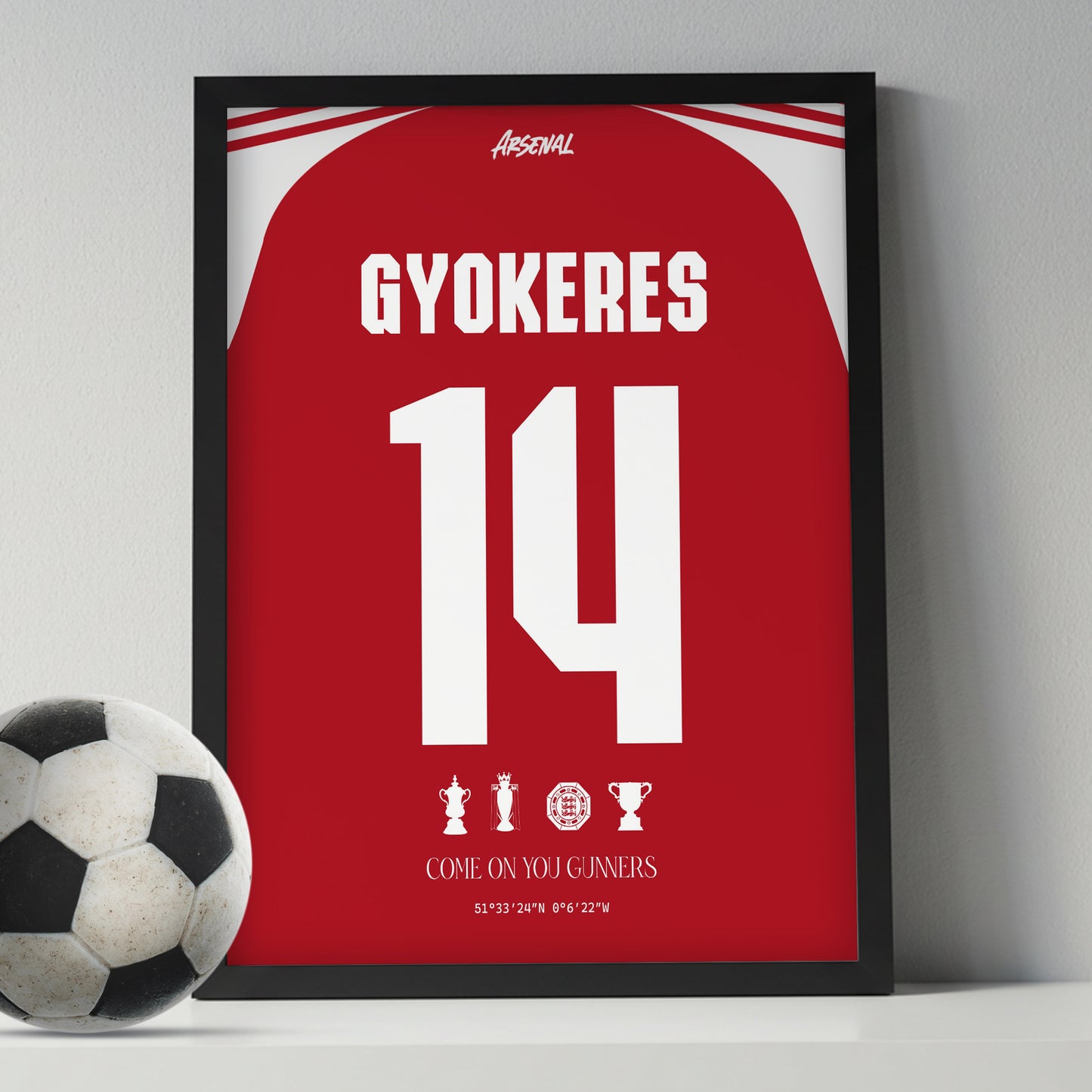 Gyokeres Arsenal Kit 25/26
