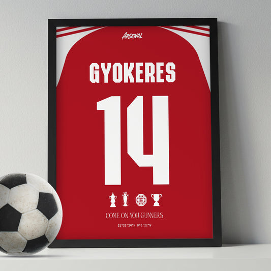 Gyokeres Arsenal Kit 25/26