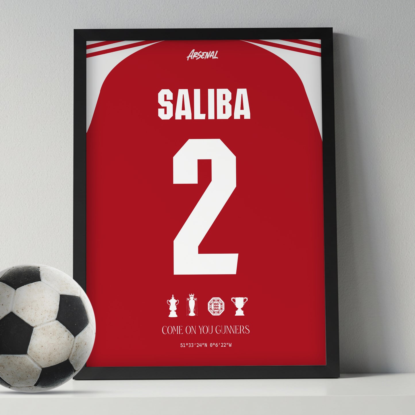 William Saliba Arsenal Kit 25/26