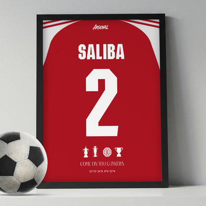 William Saliba Arsenal Kit 25/26