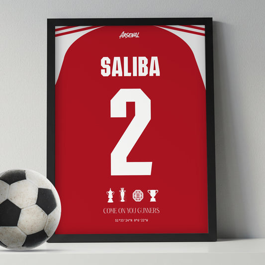 William Saliba Arsenal Kit 25/26