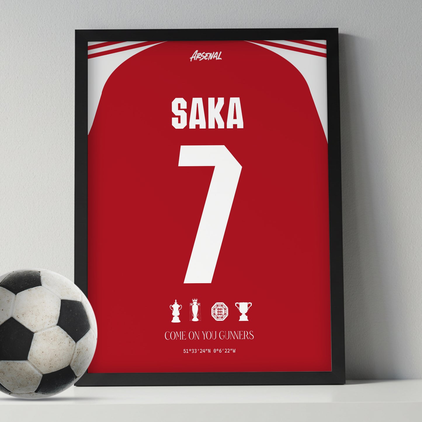 Bukayo Saka Arsenal Kit 25/26