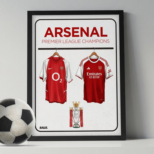 Arsenal 03/04 & Arsenal 25/26 Premier League Champions Locker Room