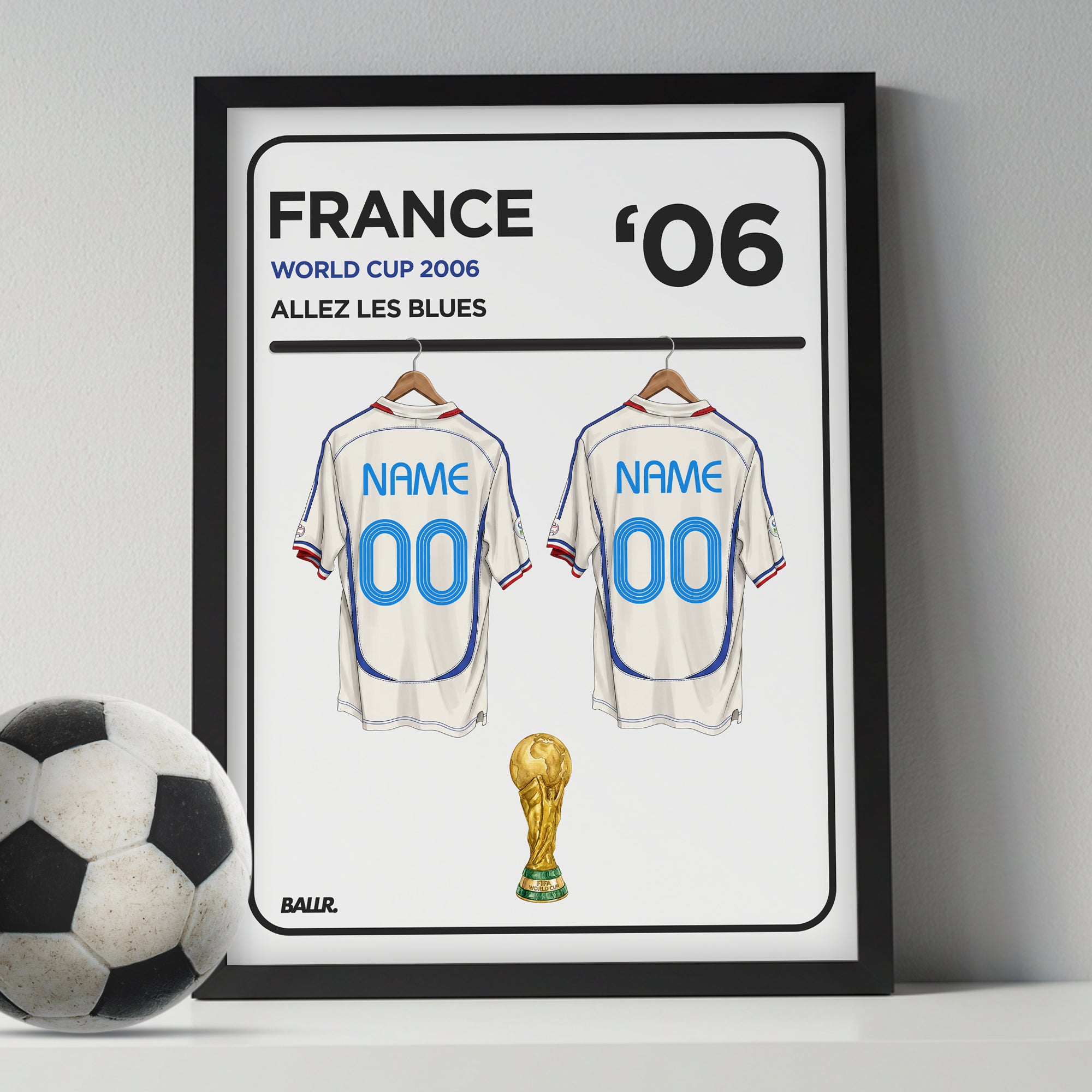 France 2006 Personalised Locker Room World Cup Kit