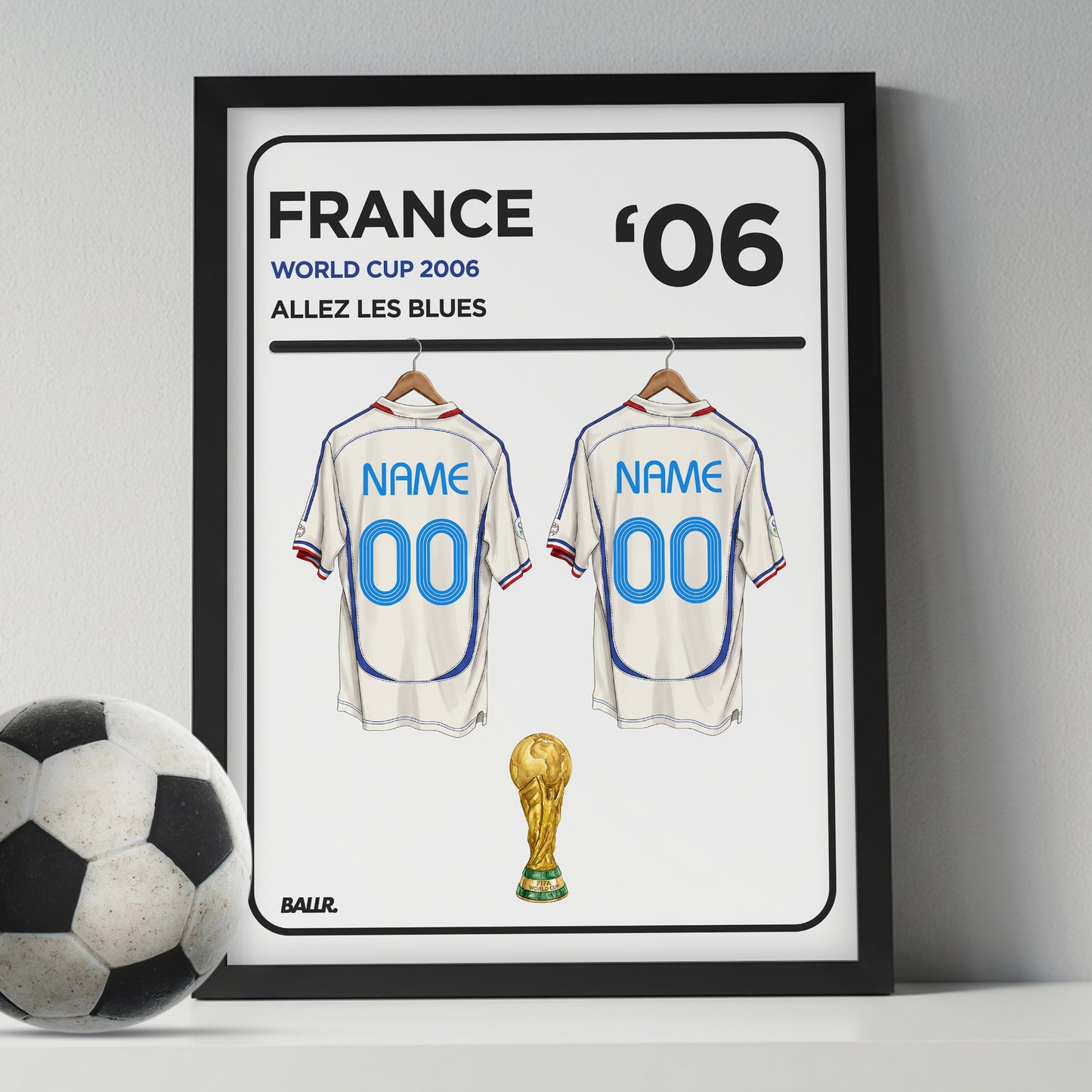 France 2006 Personalised Locker Room World Cup Kit
