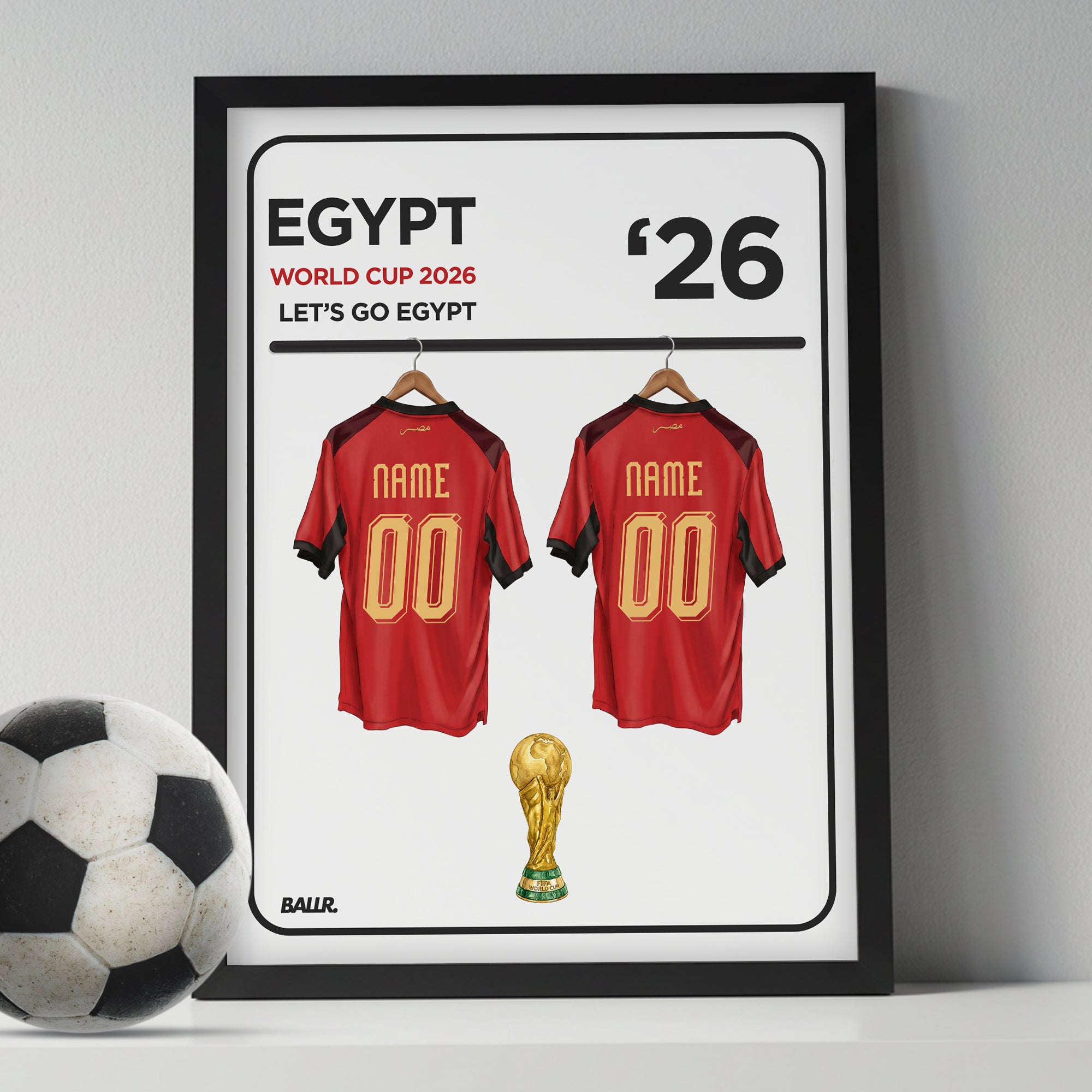 Egypt Personalised Locker Room World Cup Kit 2026