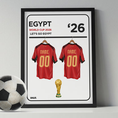 Egypt Personalised Locker Room World Cup Kit 2026