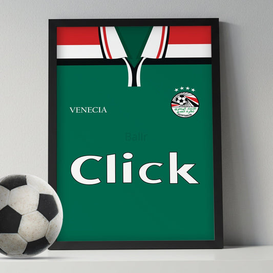 Egypt Retro jersey Front ( Framed Poster )