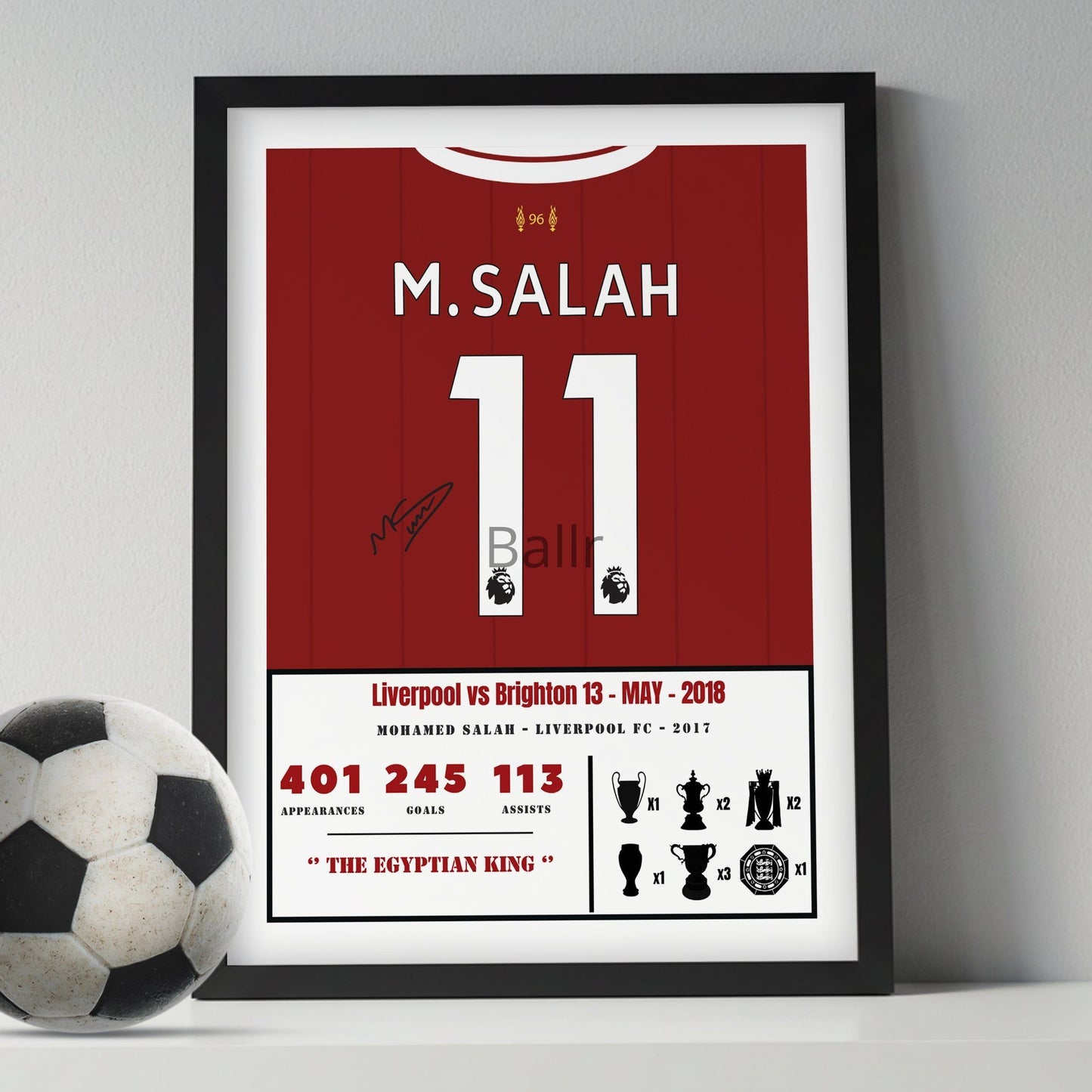 Mohamed Salah's Iconic Season 17/18 Kit