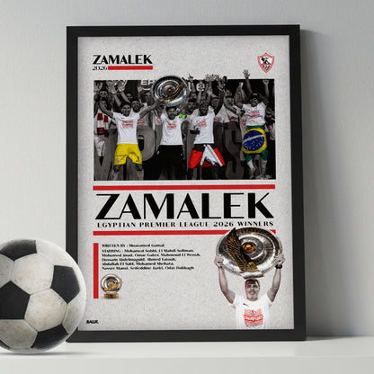 Zamalek Winning The Egyptian League 25/26 Iconic Moment